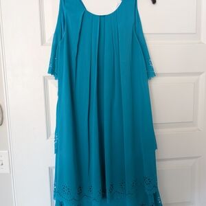 Jessica Simpson Teal High Low Dress